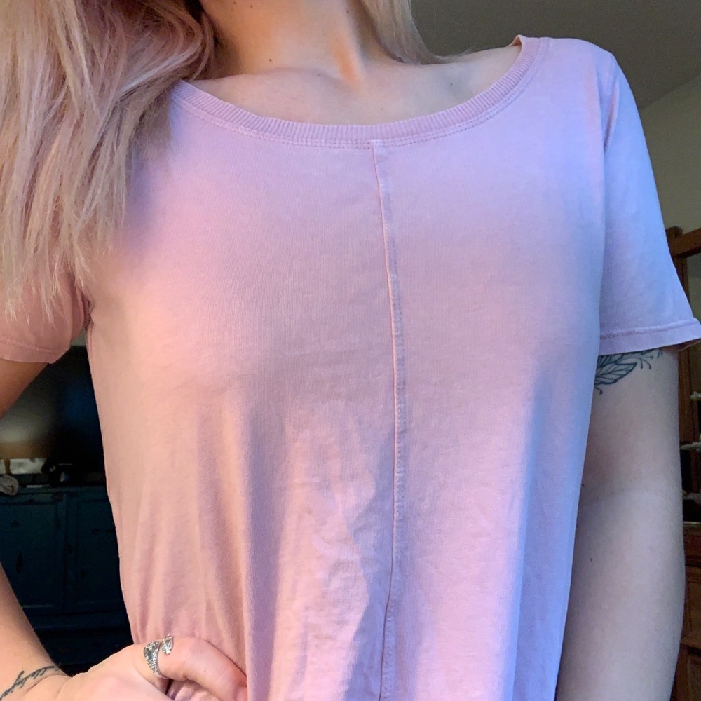 Light Pink T-Shirt Dress